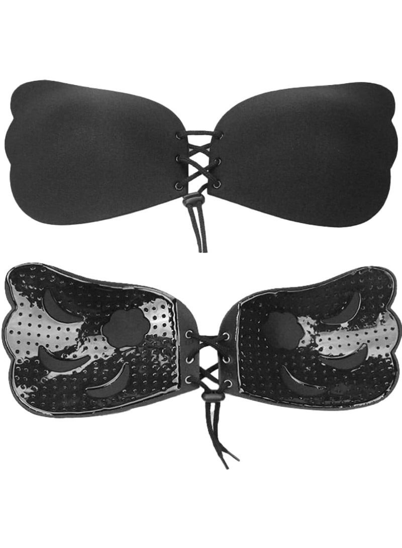 Rock Pow Drawstring Adhesive Bra Silicone Bra Invisible and Reusable - Image 4