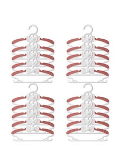 Arabest Baby Hangers for Closet - 20 Pack Baby Clothes Hangers, Adjustable Baby & Kids Hangers for Nursery, Cascading Plastic Childrens Hangers & Infant Pant Hangers for Closet - Space Saving(Pink)  - Image 1