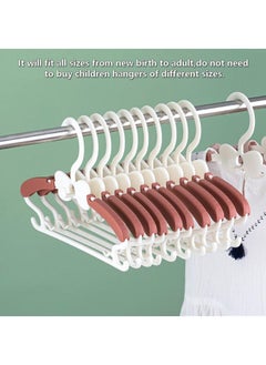 Arabest Baby Hangers for Closet - 20 Pack Baby Clothes Hangers, Adjustable Baby & Kids Hangers for Nursery, Cascading Plastic Childrens Hangers & Infant Pant Hangers for Closet - Space Saving(Pink)  - Image 4