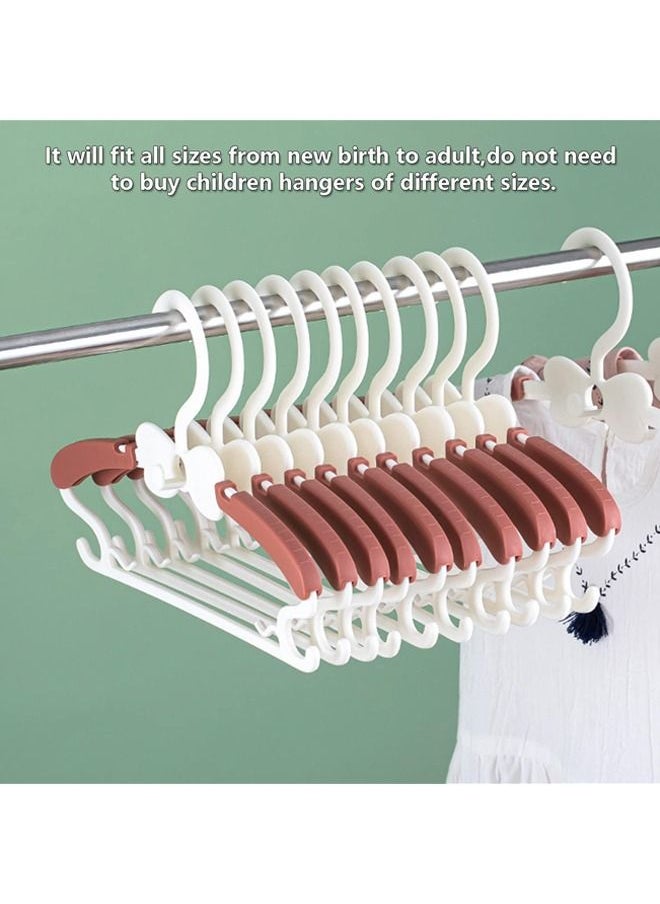 Arabest Baby Hangers for Closet - 20 Pack Baby Clothes Hangers, Adjustable Baby & Kids Hangers for Nursery, Cascading Plastic Childrens Hangers & Infant Pant Hangers for Closet - Space Saving(Pink)  - Image 4