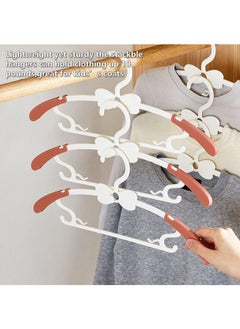Arabest Baby Hangers for Closet - 20 Pack Baby Clothes Hangers, Adjustable Baby & Kids Hangers for Nursery, Cascading Plastic Childrens Hangers & Infant Pant Hangers for Closet - Space Saving(Pink)  - Image 3
