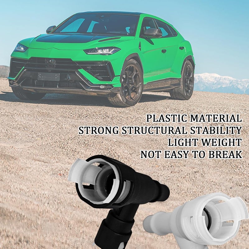 MLAHUIER Car Heater Hose Fitting,T-connector Three-way Cooling Water Pipe Joint, Heater Inlet Hose Fitting Replacement OEM#15055343 15055342, Compatible with Select Chevy Cadillac Chevrolet GMC(Black) - Image 5