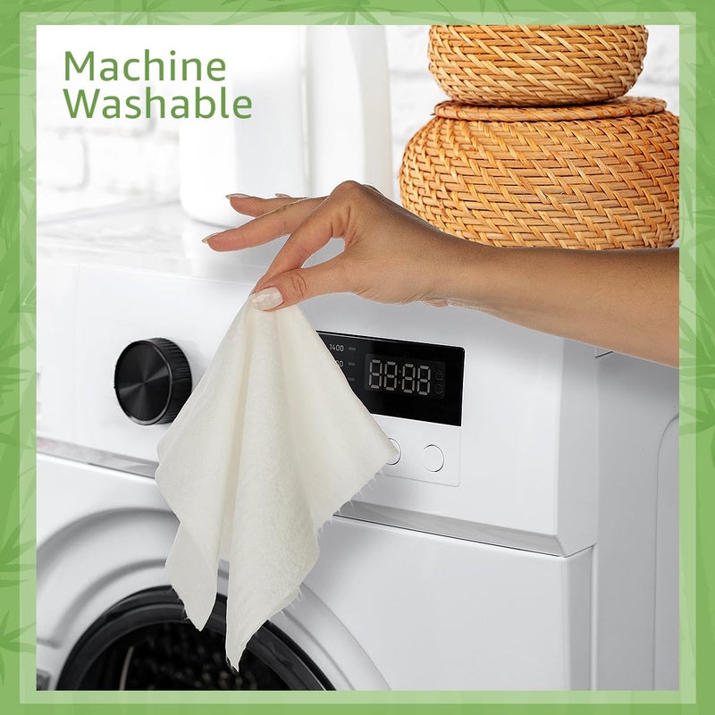 Ibambo Reusable Paper Towels Bamboo | Ultra Absorbent & Durable | Reusable Paper Towels Washable Roll | Fsc Certified | 100% Rayon Derived From Bamboo | Towel Alternative | 20 Sheets  12""X11"" | 1 Roll - Image 3