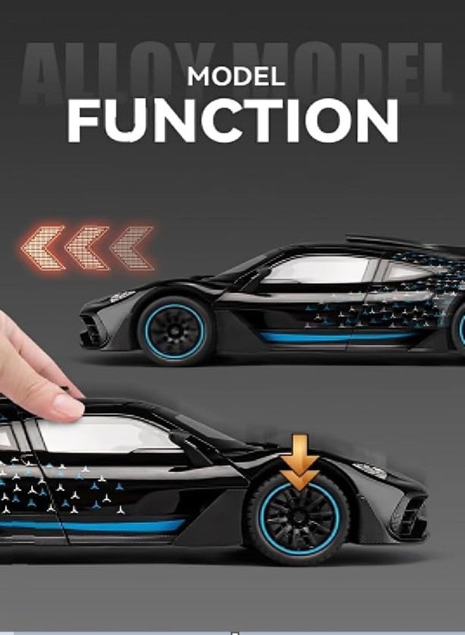 Sky Tech® AMG ONE SUV Car 1:32 Scale Model Car Exclusive Alloy Metal Pull Back Die-cast Diecast Metal Pullback Toy Openable Doors & Light Music Best Gifts Toys Kids【Colors as Per Stock】 - Image 4