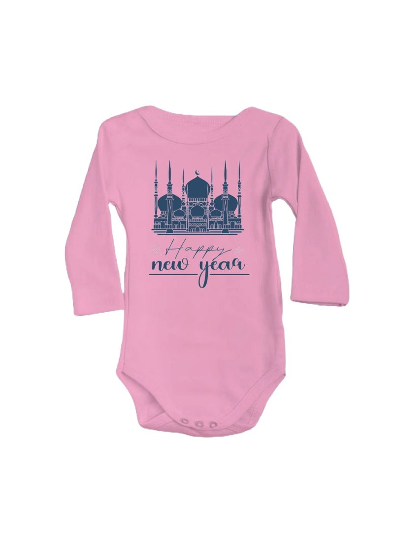 PRINTSHOP4ME Abu Dhabi New Year's Soft Cotton Unisex Baby Onesie Bodysuit Long Sleeve-Perfect Outfit Celebration For New Year Parties-Gift For Newborns And Toddlers - Image 1