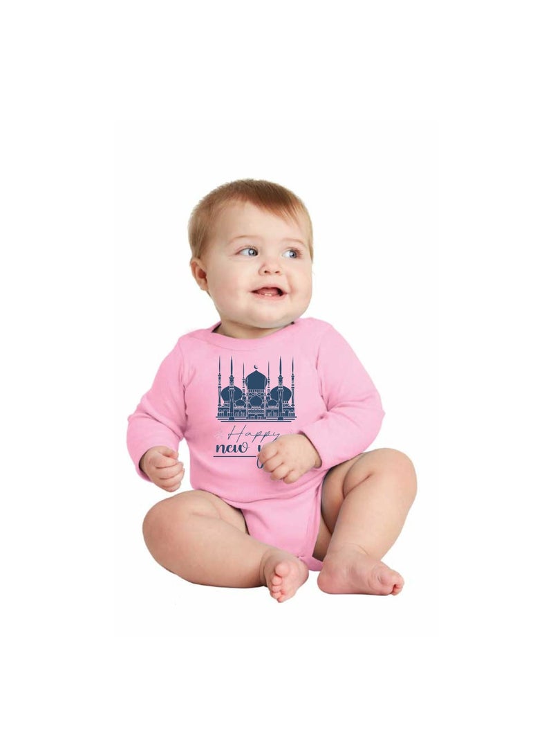 PRINTSHOP4ME Abu Dhabi New Year's Soft Cotton Unisex Baby Onesie Bodysuit Long Sleeve-Perfect Outfit Celebration For New Year Parties-Gift For Newborns And Toddlers - Image 2