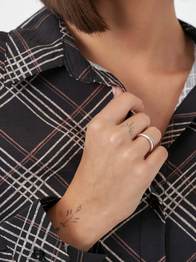 Big Dart Black BDART Oversized Plaid Button-Up Shirt for Women | Best Price UAE