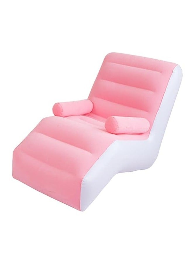 Inflatable Couch Air Owner Chair Camping Air Mattress, S-Shaped Sofa with Armrests, Air Sofa Chair, Ideal Inflatable Sofa for Indoor / Outdoor, - Image 2