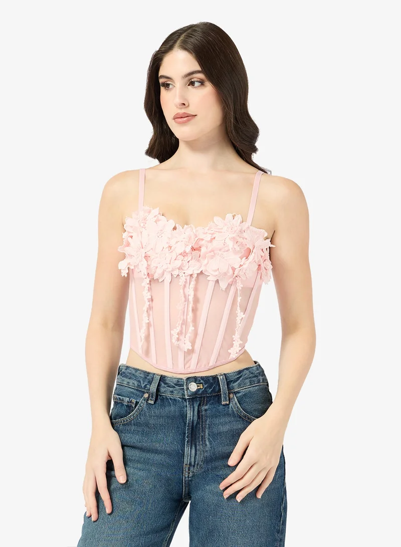 ELLA Corset With 3D Florals