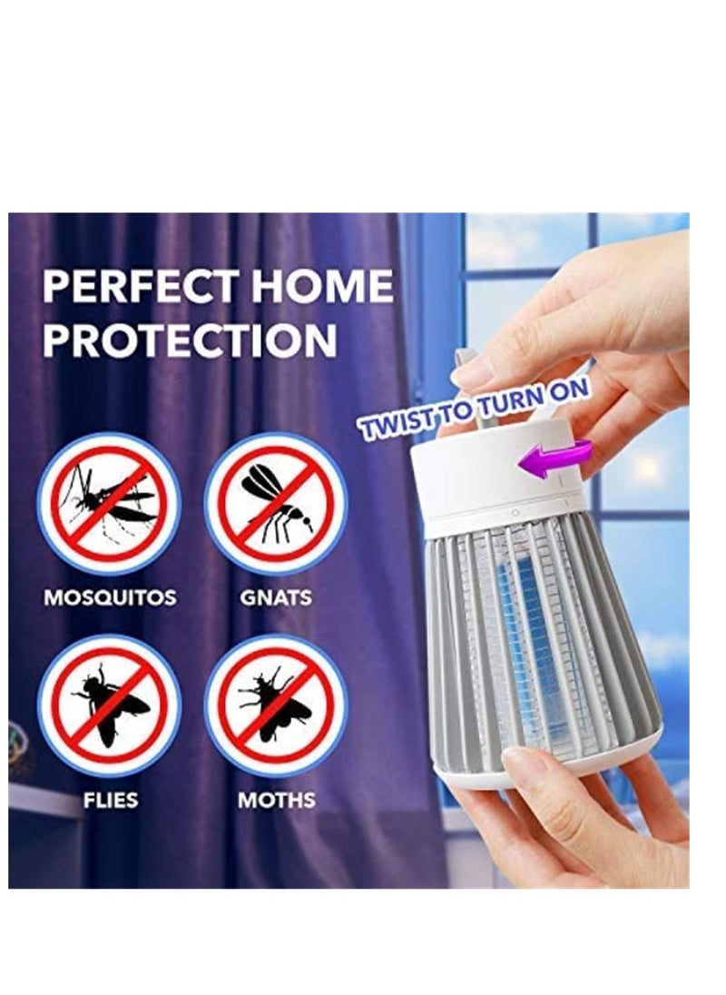 Y&D - Bug Zapper, USB Powered Rechargeable Mosquito Zapper Electric for Indoors Wireless UV Killer Mosquitos, Insects, Flies and Gnats Portable Eradicator Home - Image 1