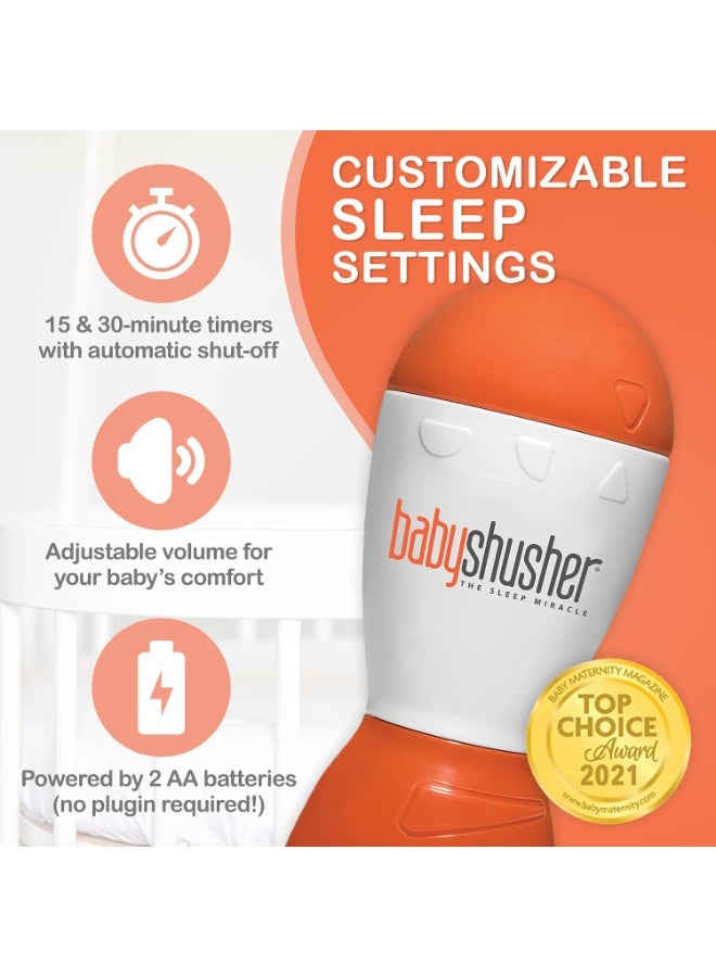 Bamboo Bark Baby Shusher For Babies — Sleep Miracle Soother Sound Machine For New Parents - Image 4