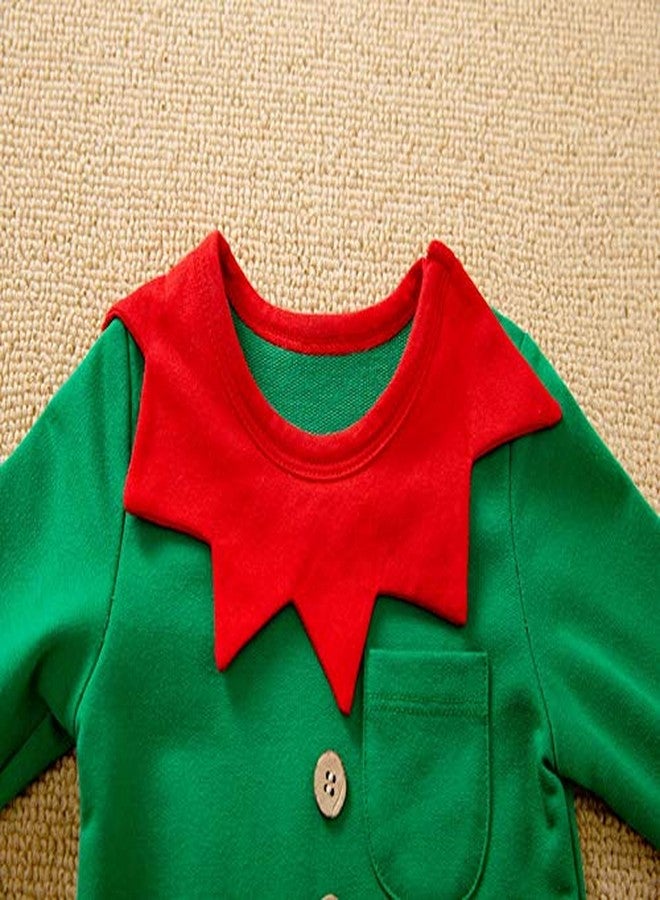 Hifot My First Christmas Baby Girl Boy Romper Newborn Clothes Long Sleeve Jumpsuit + Hat Infant Outfits Set - Image 4