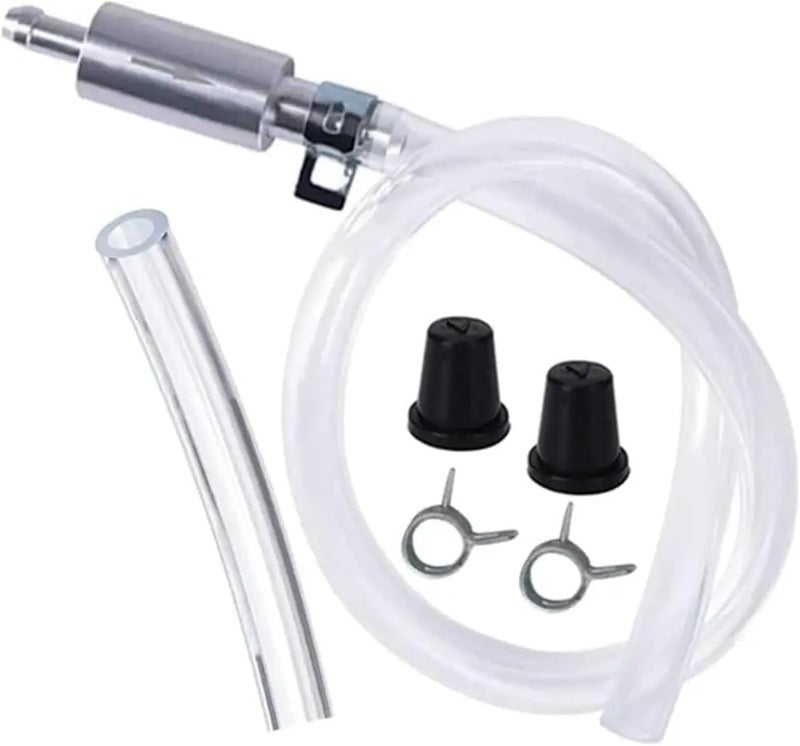 Brake Bleeder Hose 2/5PCS Brake Bleeder Hose Motorcycle Brake Bleeder Kit with 2 Nozzle Cap & Clamp One Way Check Valve Tube Bleeding Tools for Brake System Bleeding(5pcs) - Image 1