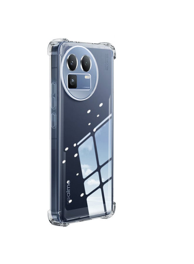 Freeson Transparent Soft Case For Realme Gt8 With Full Protection, Shockproof Airbag Corners, Lens Protection, And Ring Holder Stand - Image 2