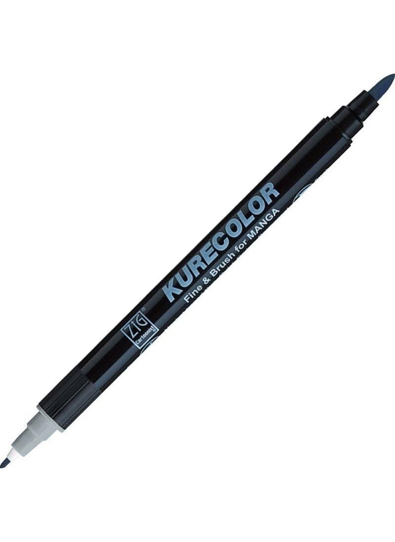 Zig Kurecolor Fine&brush For Manga Double Sided Pencil N:823 Dawn Gray  - Image 1