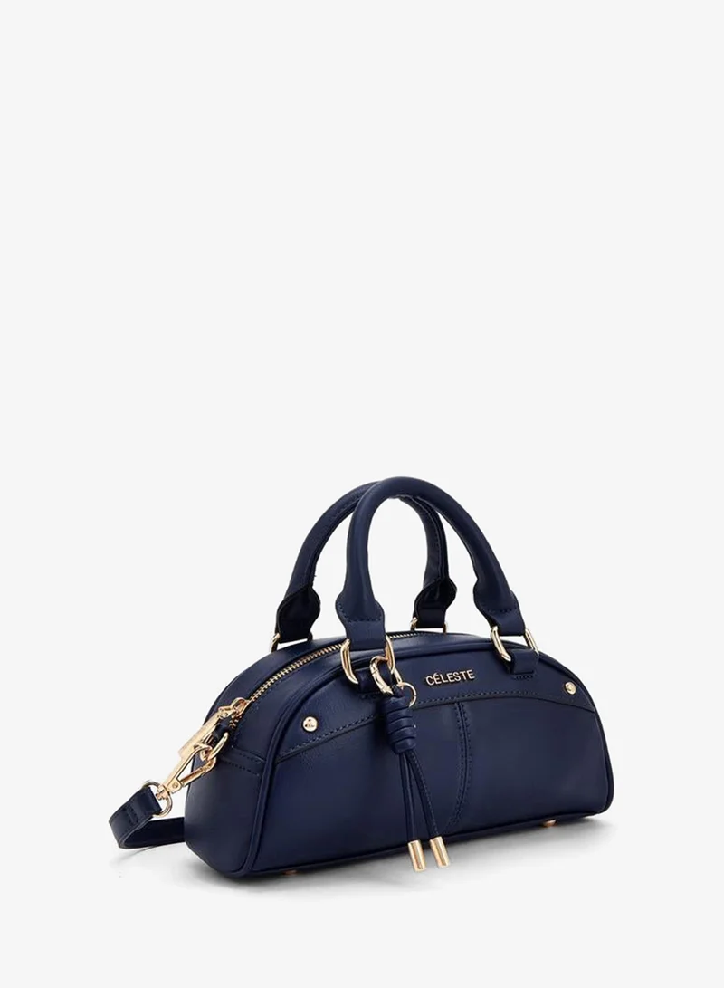 Celeste NAVY Solid Tote Bag With Detachable Strap for Women | Best Price UAE