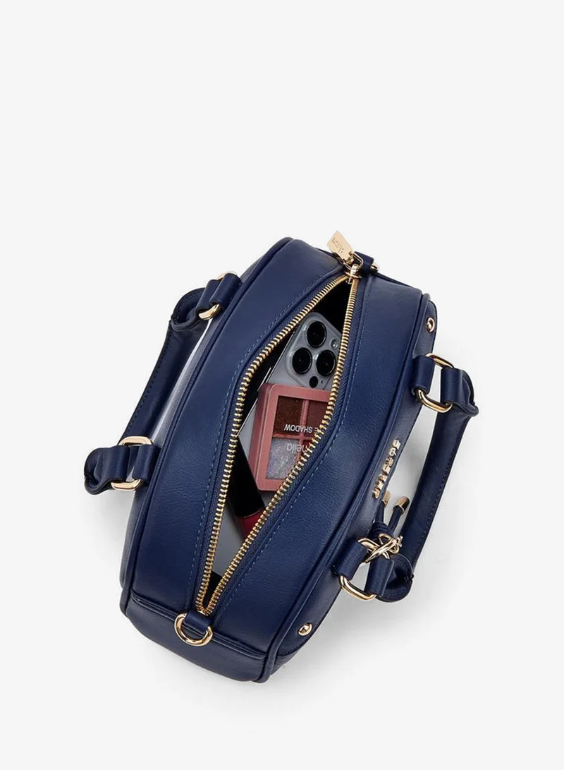 Celeste NAVY Solid Tote Bag With Detachable Strap for Women | Best Price UAE