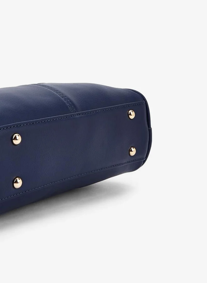 Celeste NAVY Solid Tote Bag With Detachable Strap for Women | Best Price UAE
