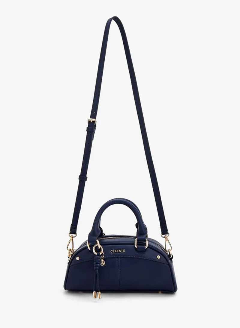 Celeste NAVY Solid Tote Bag With Detachable Strap for Women | Best Price UAE