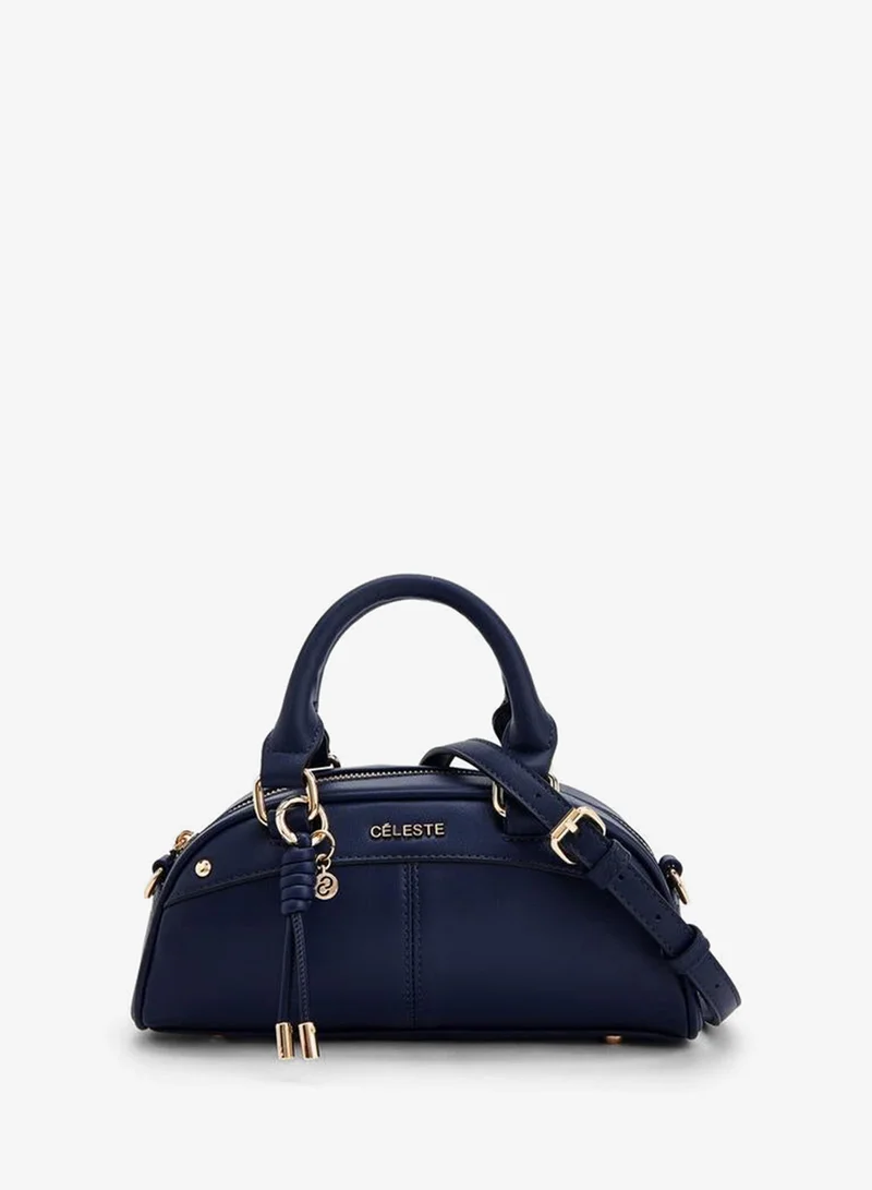 Solid Tote Bag With Detachable Strap