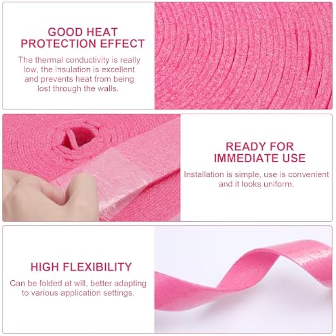 SELF-ADHESIVE EDGE INSULATION STRIP, 50 MM X 5 MM X 10 M, EDGE INSULATION STRIPS FOR COMPENSATING COMPOUND, DECOUPLING TAPE, SELF-ADHESIVE, EXPANSION JOINT TAPE FOR UNDERFLOOR HEATING SCREED - Image 3