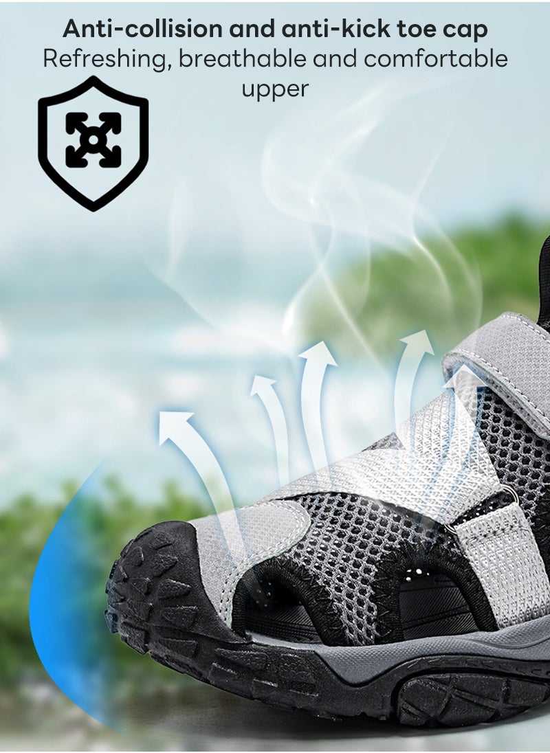 ETG Children's Sport Outdoor Hiking Sandals Closed Toe Athletic Adventure Beach Fisherman Water Sandals  - Image 3
