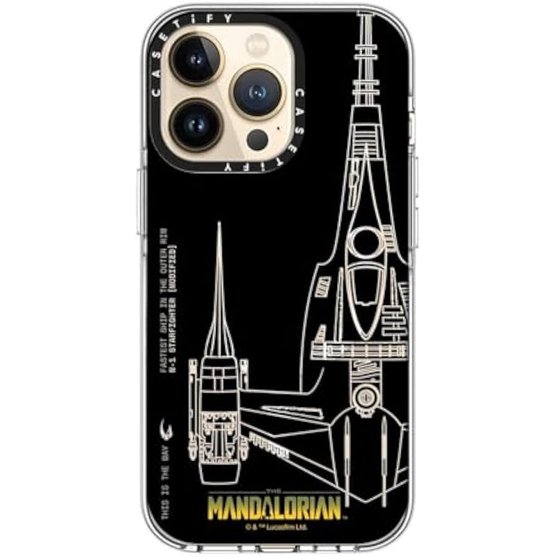 Casetify Clear iPhone 13 Pro Case 【Mandalorian Co-Lab/Not Yellowing / 6.6ft Drop Protection/Compatible with Magsafe】 - N-1 Starfighter - Clear - Image 5