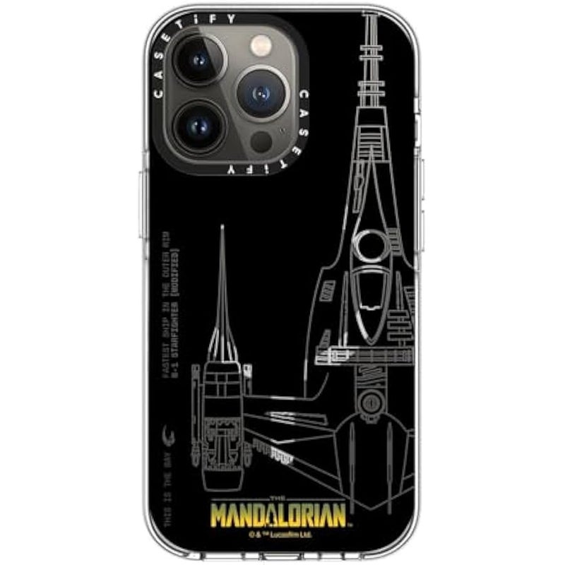Casetify Clear iPhone 13 Pro Case 【Mandalorian Co-Lab/Not Yellowing / 6.6ft Drop Protection/Compatible with Magsafe】 - N-1 Starfighter - Clear - Image 4