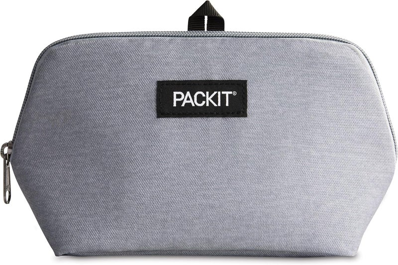 Pac-Kit ® Freezable Snack Bag, Gray Fog, Built with ECOFREEZE® Technology, Foldable, Reusable, Zip Closure, Designed For Keeping Snakcs Fresh On the Go, and Adults of all Ages - Image 1
