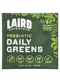 Laird Superfood Laird Superfood, Prebiotic Daily Greens, 15 Packs, 0.5 oz (14 g) Each  - Image 3