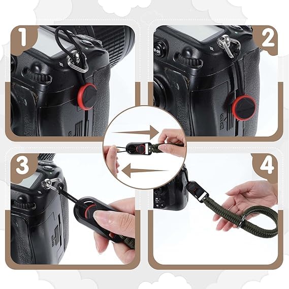 RUBRIC Camera Wrist Strap | Paracord Hand Grip with Quick Release | Adjustable & Durable Polsband for DSLR, Mirrorless & Action Cameras - Image 2