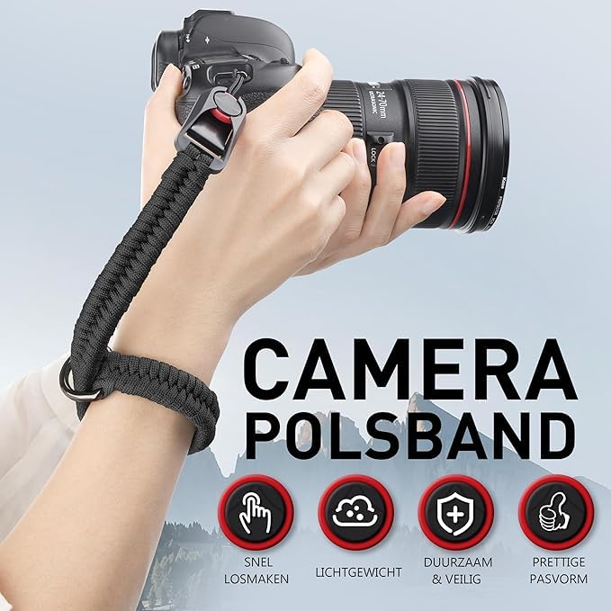 RUBRIC Camera Wrist Strap | Paracord Hand Grip with Quick Release | Adjustable & Durable Polsband for DSLR, Mirrorless & Action Cameras - Image 3