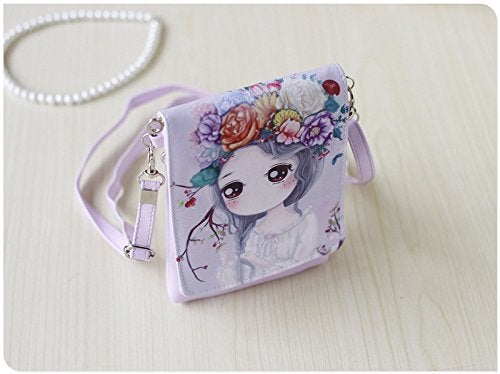 Fakeface Teens Girls Kids Cute Cartoon Theme Mini Shoulder Bags Cross Body Bags Key Money Cell Phone Holder Case Purse Small Wallet Pouches Clutch - Image 2