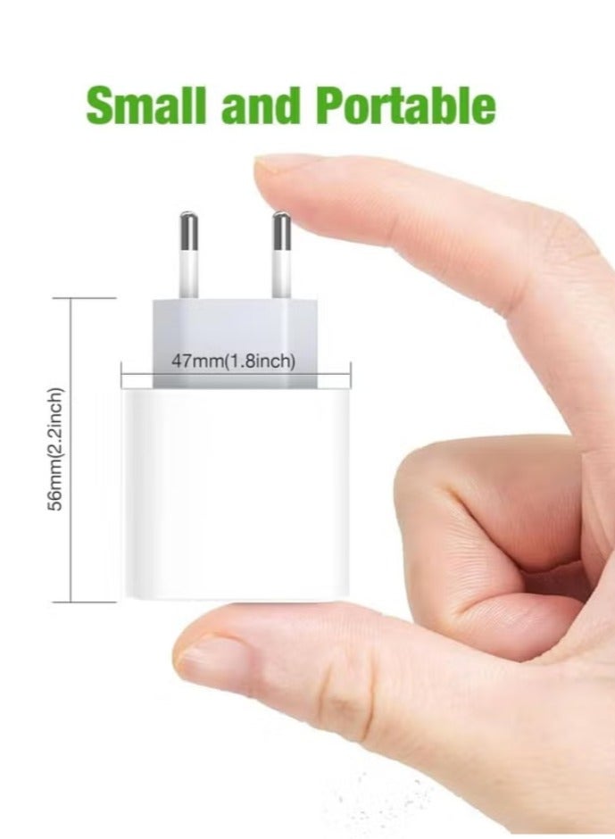 Fast Charging 20W PD3.0 USB-C Portable Power Adapter | EU & US Plug Wall Charger - Image 4