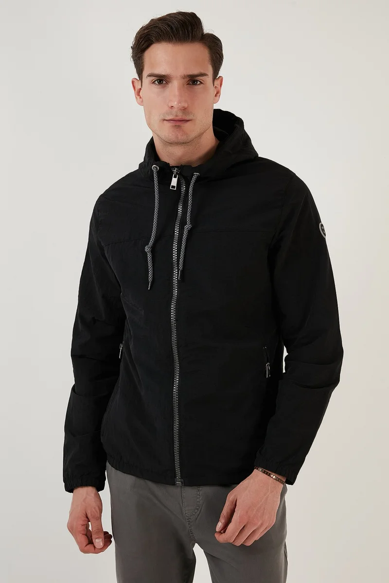 Buratti Regular Fit Hooded Seasonal Coat with Pockets Men's Coat 497GLENN