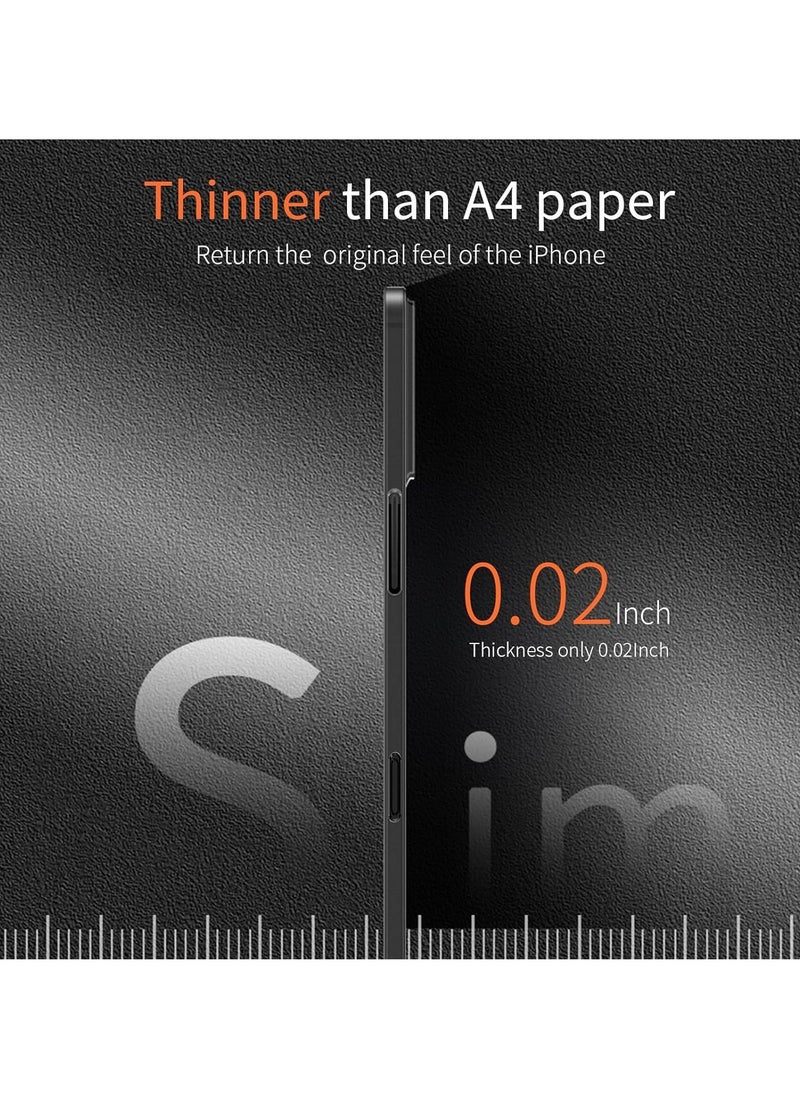 JAJEEK Dataroad iPhone 16 Plus Slim Case – 0.2mm Paper-Thin Lightweight Case, Matte Finish PP Back Cover, Anti-Fingerprint & Yellowing Protection, Ultra-Slim Design, Compatible with iPhone 16 Plus 6.7 Inch - Image 2