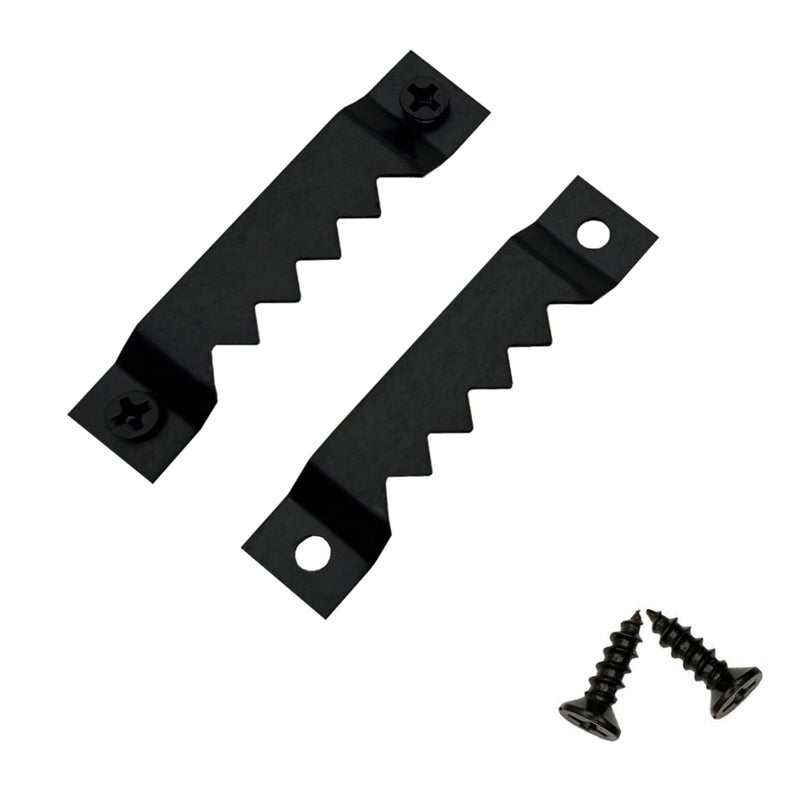 EesTeck 30 Pack Large Heavy Sawtooth Picture Hangers Steel Picture Hangers with Screws Picture Hang Solutions, for Hanging Clock Paintings Artwork Picture Frame Hook Photos (Blackï¼ŒSupports 50 lbs) - Image 1