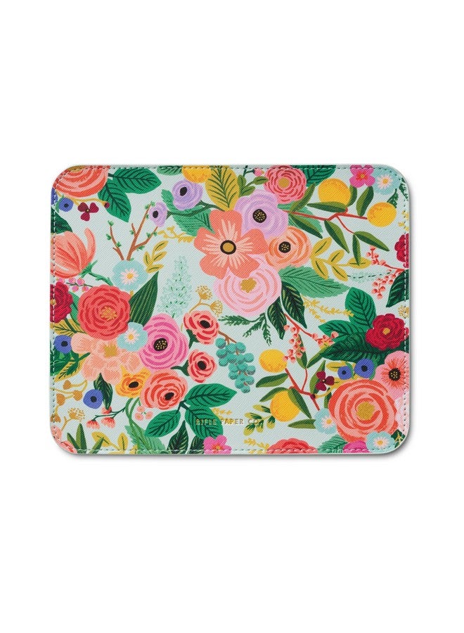 رايفل بيبر كو. لوحة ماوس بنقشة زهور من شركة رايفل بيبر | أضف لمسة من السحر إلى مساحة عملك | لمسة نهائية ناعمة من البولي يوريثان تسمح للفأرة بالانزلاق، مع دعامة مطاطية مانعة للانزلاق، مناسبة لحفلات الحديقة - Image 1