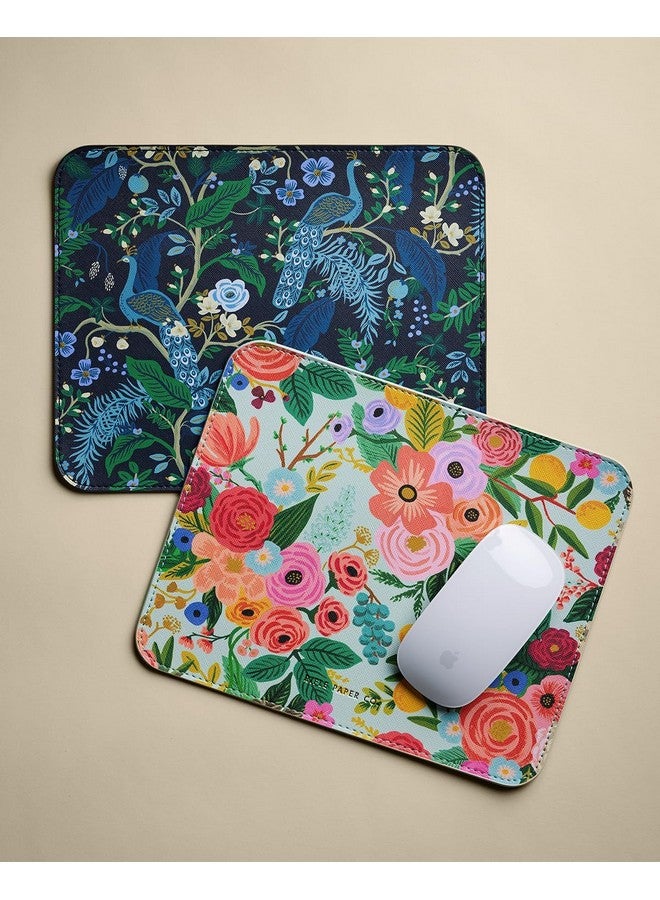رايفل بيبر كو. لوحة ماوس بنقشة زهور من شركة رايفل بيبر | أضف لمسة من السحر إلى مساحة عملك | لمسة نهائية ناعمة من البولي يوريثان تسمح للفأرة بالانزلاق، مع دعامة مطاطية مانعة للانزلاق، مناسبة لحفلات الحديقة - Image 4