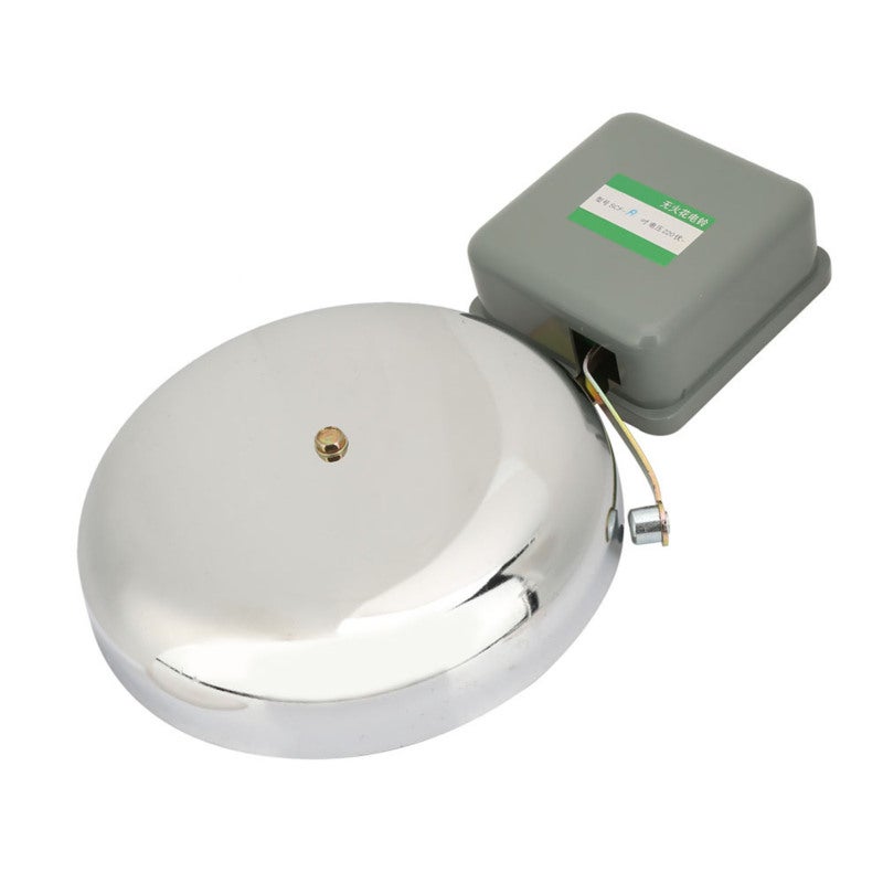 Electric School Bell: 220V Stainless Steel, Loud Pleasant Ringtone, Easy Porous Install - Durable Thickened Hammer, Factory Alarm Bell for Schools, Factories, Indoor Public Spaces - Image 4