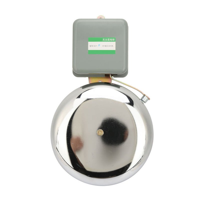 Electric School Bell: 220V Stainless Steel, Loud Pleasant Ringtone, Easy Porous Install - Durable Thickened Hammer, Factory Alarm Bell for Schools, Factories, Indoor Public Spaces - Image 2