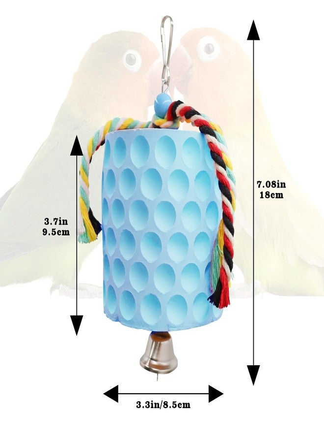 Oooct Extra Large Bird Chewing Toy, Parrot Beak Grinding Calcium Stone with Bells, Bird Cage Accessories, Cage Toys for Cockatiel Parakeet Parrot Budgies Rat Hamster Chinchilla Rabbit Bunny African Grey - Image 5