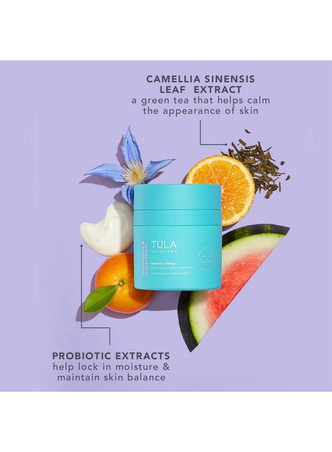 TULA Skin Care Beauty Sleep Overnight Repair Treatment - Anti-Aging, Night Cream, Contains Natural Peptides, AHAs, Retinol, Vitamin C to Reduce the Appearance of Lines and Dull Tone, 1.7 oz. - Image 4