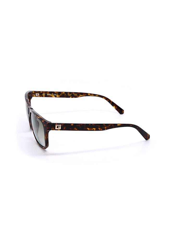 GUESS Unisex Square Sunglasses with Green Lenses - GU6971 52P 55mm - Image 3