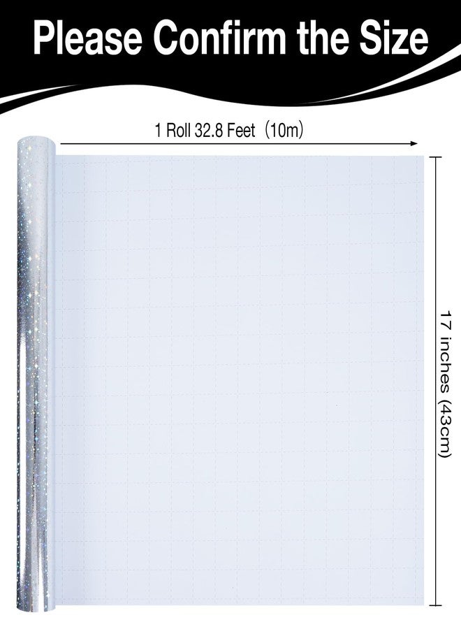 Aimyoo Silver Wrapping Paper Roll, 17Inch × 32.8Feet Metallic Holographic Galaxy Star Wrapping Paper for Birthday Christmas Wedding Baby Shower Father's Day - Image 2
