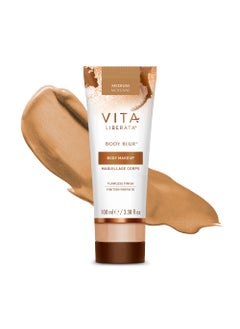 Vita Liberata Body Blur, Leg and Body Makeup. Skin Perfecting Foundation for Flawless Bronze, Easy Application, Radiant Glow, Evens Skin Tone, New Packaging