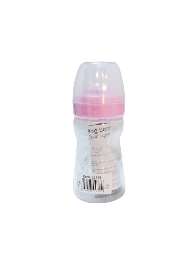 نوفي زجاجة رضاعة بلاستيكية واسعة العنق من نوفي، 150 مل، للأطفال من عمر 0 ​​أشهر فما فوق - ألوان متنوعة - Image 4