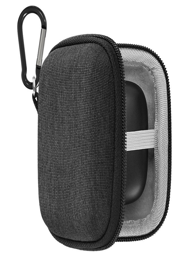 Geekria Shield Earbuds Case Compatible with JBL Tour Pro 3, Sense Lite, Wave Buds True Wireless Earbuds, Replacement Hard Shell Travel Carrying Bag with Carabiner Clip (Dark Grey) - Image 1