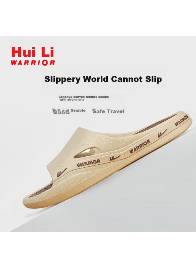 Pull Back Warrior Soft Cushion Thick-soled Men's Sports Indoor/outdoor Wear-resistant Non-slip Sandals Hl3992 Khaki Brown Size 46-47 - Image 2