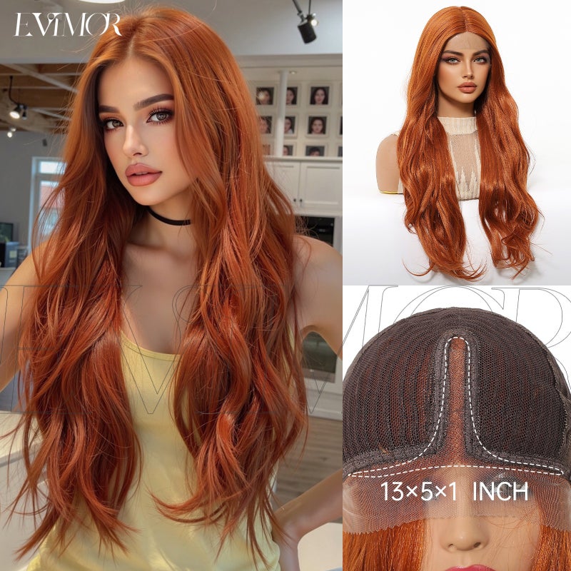 Cross-Border Best-Selling Hand-Hooked Lace Front Full Wig with Gradient Golden Long Curly Hair